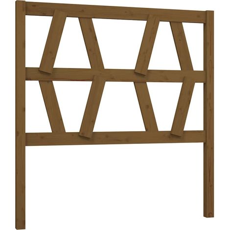 Maison Exclusive - Cabecero de cama madera maciza de pino marrón (1/5)