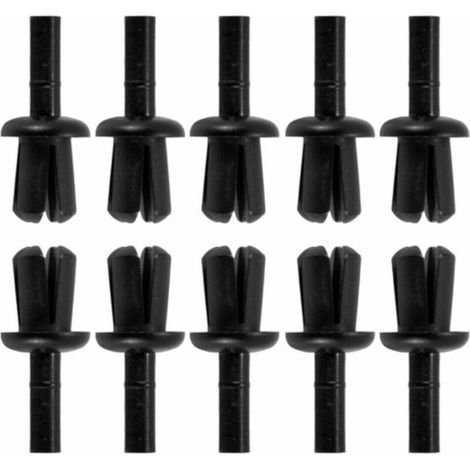 10x rivet à frapper Ø4 x 1,5-6mm expansion plastique clip fixation agrafe pare-chocs garniture (1/2)