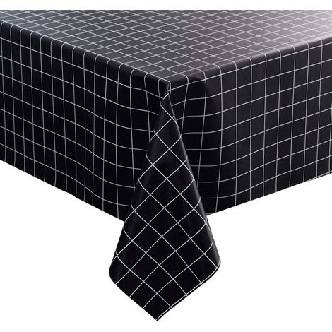 Nappe PVC Impermeable - 137 x 274 cm - Pour Picnic Extérieur Restaurant Intérieur - Rectangulaire Réutilisable (1/5)