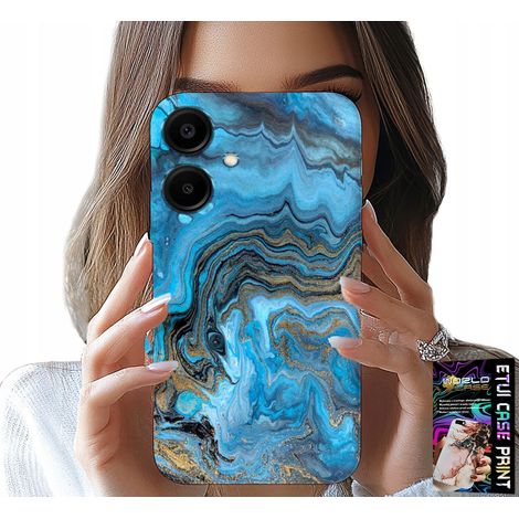 Custodia per Samsung Galaxy A06 5G - custodia con motivo marmorizzato + pellicola (1/5)