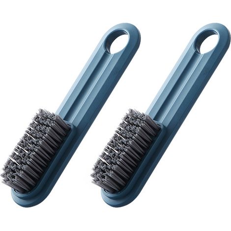 Brosse de nettoyage multifonctionnelle, petite brosse à ongles avec manche, brosse pour chaussures, linge et vêtements, brosse robuste