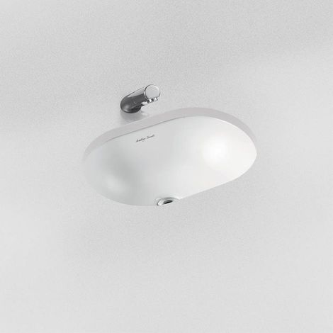 Armitage Shanks Marlow 21 Oval Under Countertop Basin with Overflow 480mm Wide - 0 Tap Hole (1/2)