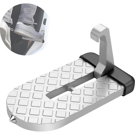 Pedana per portiera auto. Pedana antiscivolo. Pedale pieghevole con martello di sicurezza integrato per le emergenze. - AquaForge (1/5)