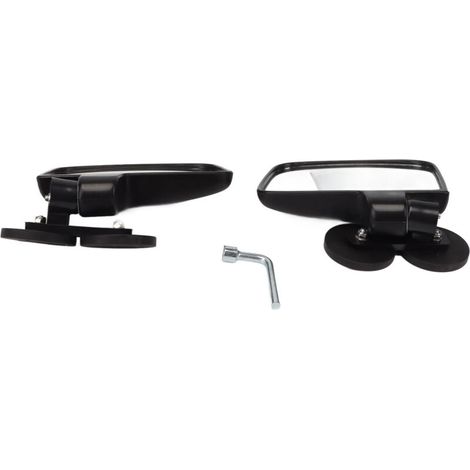 Ensemble de deux rétroviseurs de caravane WODHMIEY : rétroviseur magnétique universel robuste et durable, accessoire de camping-car adapté aux camping-cars, remorques et fourgons aménagés.