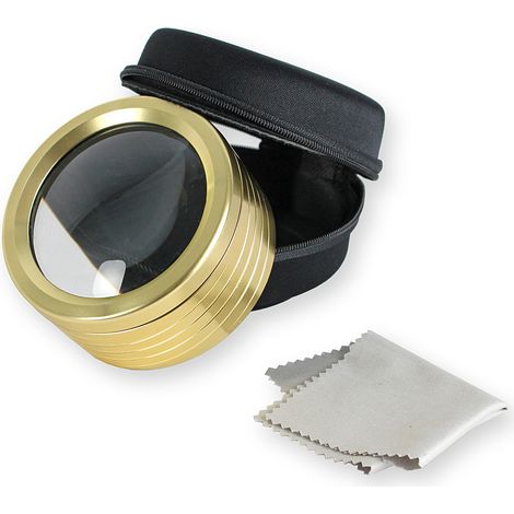 Loupe de Lecture FISHTEC à Poser Lumière 5 LEDs Grossissement 5X (1/5)