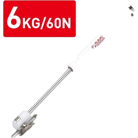 Amortiguador de resorte de gas, mecanismo de cierre suave, aplicaciones versátiles, blanco, 6 kg x 8 (1/2)
