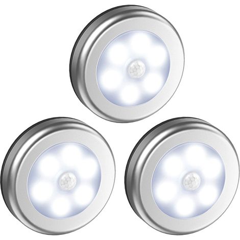 Lot de 3 spots LED INF avec veilleuse à détecteur de mouvement (1/5)