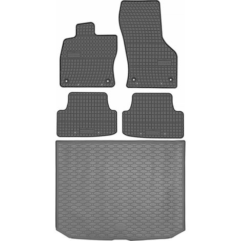 Set di tappetini in gomma per auto e tappetino per bagagliaio per Audi A3 8V III Sportback dal 2013 al 2020.