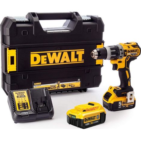 Dewalt DCD796 18v Brushless Combi Hammer Drill x1 4ah x1 5ah Battery XMS18CD18V
