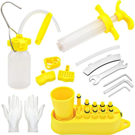 Kit de Purge de Frein, Outil de Purge de Frein à Disque hydraulique pour Outils de réparation de Frein de vélo de la série (1/5)