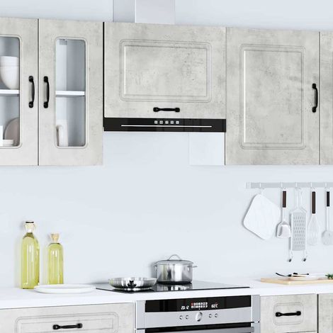 Teenpull – Küchen-Hängeschrank Kalmar Betongrau Holzwerkstoff (1/5)