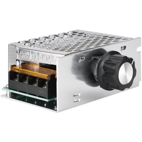 Variateur de Vitesse pour Moteur 220V, Régulateur de Tension AC 4000W, Variateur de Tension 220V en Aluminium et Acier Inoxydable (1/4)