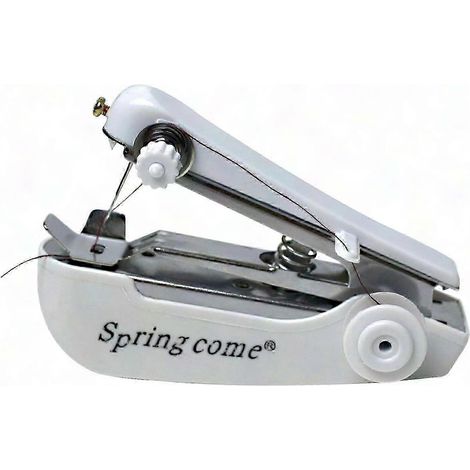 Machine à coudre portative 245667, mini machine à coudre manuelle pour débutants, point automatique, usage domestique et voyage, outil de couture compact facile à utiliser (1/4)