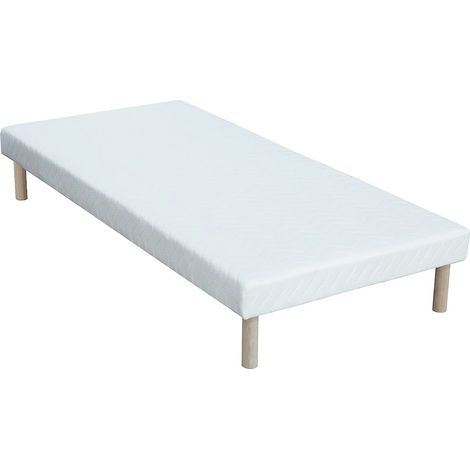 Rete deco giroletto 90 x 200 cm 10 doghe Bianco - ASTHENIS II di YSMÉE (1/5)