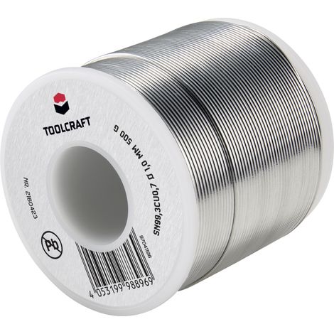 TOOLCRAFT  Lötzinn, bleifrei Spule Sn99,3Cu0,7 ROL1 500 g 1 mm