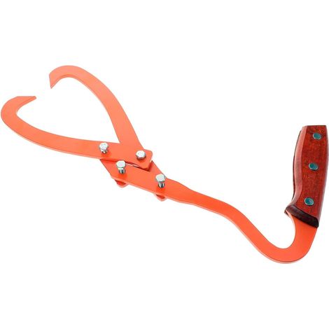 Stück tragbare Holzklemme, manuelles Hebewerkzeug, ergonomische Holzklemme, tragbare Holzklemme, industrielles Hebewerkzeug, Holzhebewerkzeug, legierter Stahl, Orange (1/5)