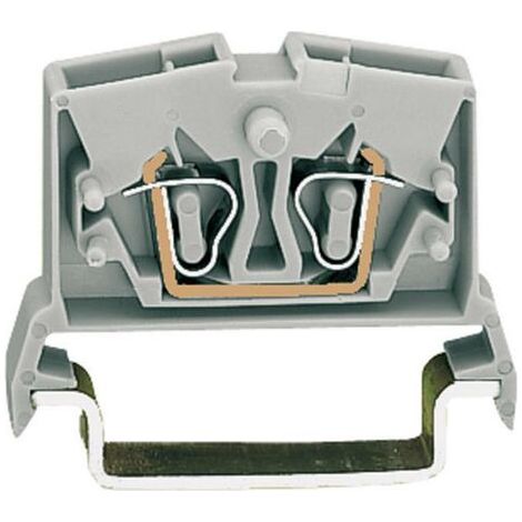 Borne de passage WAGO 264-711 6 mm ressort de traction Affectation: L gris 1 pc(s) (1/3)