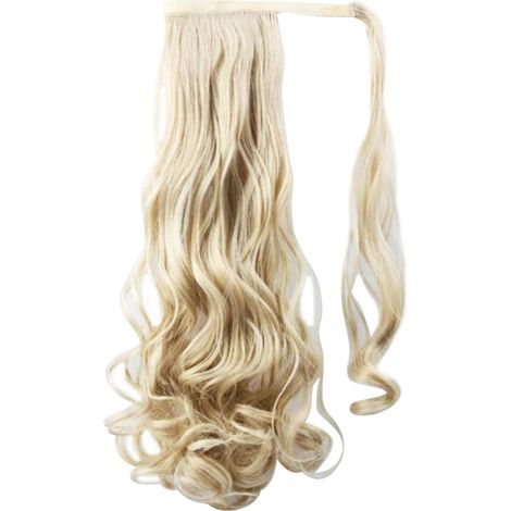 Perruque d'extension à clip bouclée longue 24/613, mèche de cheveux à boucles réglables avec crochet et boucle pour femme (1/5)
