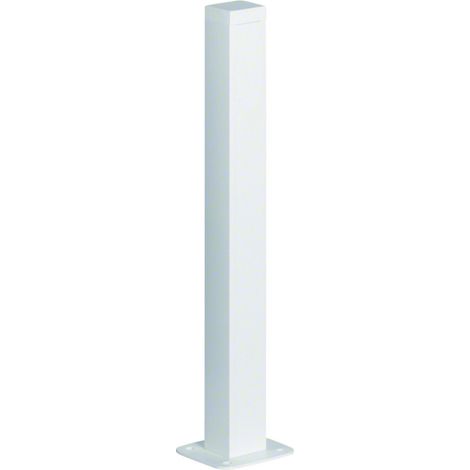 Colonnette officea h 650mm simple face alu anodisé RAL 9016 Pure HAGER DAP456509016 (1/2)