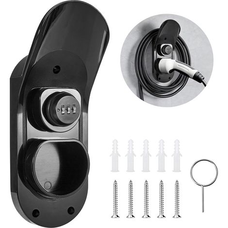Electric Car Cable Wall Mount Type 2 with Combination Lock (1/5)