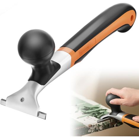 Premium ergonomic carbide scraper,  2-1/2",  shaving tool for removing varnish,  paint,  glue,  resin,  dry glaze,  stains,  putty,  and scraping (1/5)