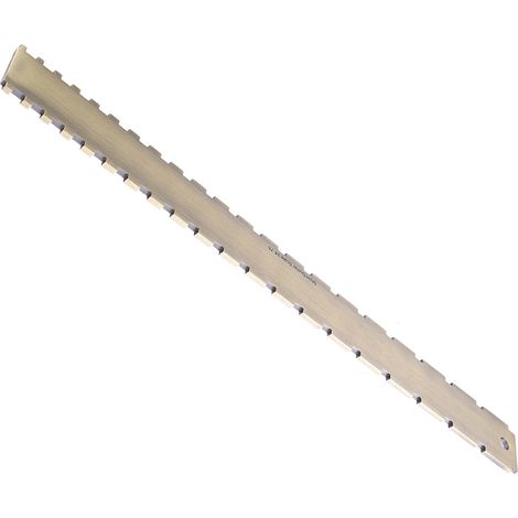 Outil de luthier pratique pour le nivellement du manche de guitare : règle crantée de 24,75 pouces. (1/5)