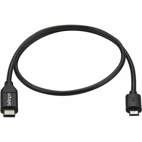 Startechcom USB2CUB50CM USB-C zu Micro-B Kabel schwarz 50 cm