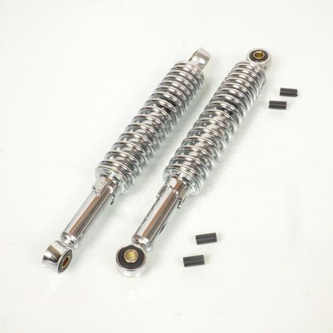 Verchromte, verstellbare Hinterradstoßdämpfer 310 mm für Moped (1/4)