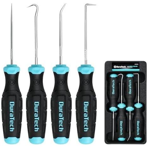Lot de 4 Crochets et Pics Précision, Mini Ensemble d'outils Médiators Mécaniques Professionnels Avec Plateau Rangement - (1/5)