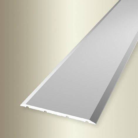 PROVISTON Übergangs- & Ausgleichsprofil Aluminium 40 x 900 mm Silber Bodenprofil Metallprofil Übergangsschiene (1/2)