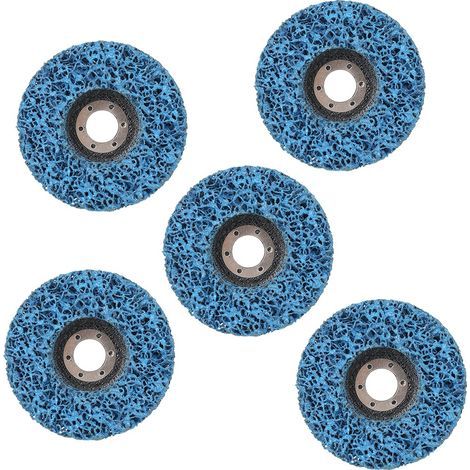 5 discos abrasivos de polietileno para decapar pintura y eliminar óo, muela abrasiva de 100 mm para amoladora angular (1/5)