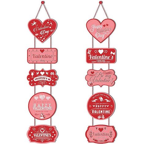 Bannière décorative à suspendre à la porte pour la Saint-Valentin