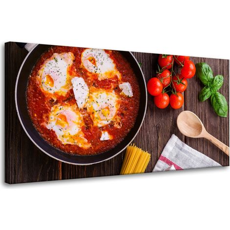 Leinwanddruck „Küche und Kochen – Leidenschaft“, 80 x 40 cm