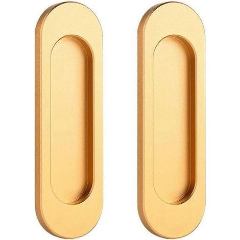 Lot de 2 poignées adhésives pour portes coulissantes, meubles, salle de bain, porte vitrée, taille S (1/5)