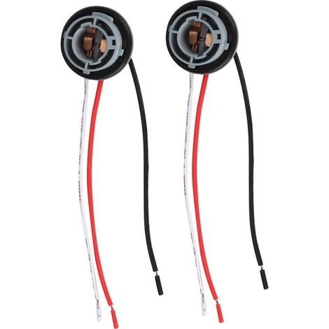 Bulb holder connector, plug wiring harness, heat-resistant and wear-resistant plastic, easy installation for 1157 (1/5)