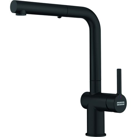 Franke Active. Tipo di beccuccio: Estraibile, Colore del prodotto: Nero, Materiale del rubinetto: Zama. Altezza (max): 31,2 cm, Distanza tra foro di fissaggio e diffusore acqua: 22 c... - 115.0653.382