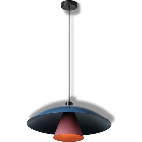 [NEUWERTIG] B-Ware Osram Pendelleuchte Hängelampe Flying Mushroom E27 Led Leuchte Metall Blau