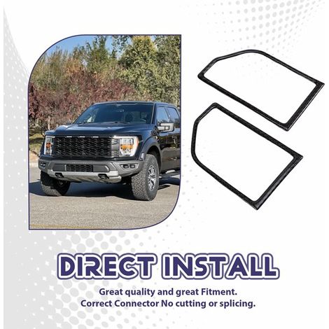 1 paire d'autocollants de garniture intérieure pour les bouches d'aération des Ford F-150 15-20 (1/4)