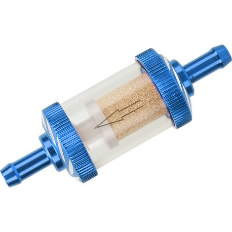 Filtre à essence moto en ABS résistant à la chaleur, diamètre 6mm, pour motocyclette, couleur bleue, pièce de rechange carburant. (1/5)