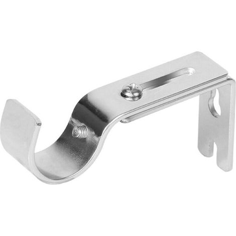Robuste, verstellbare Wandhaken für 2,5 cm (1 Zoll) Stangen, 6er-Set, Silbernickel (1/4)