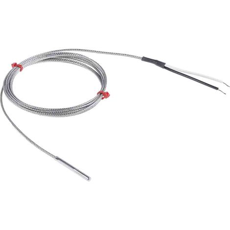Thermocouple type J Ø 4mm, L 40mm, +350°C max à Câble ( Prix pour 1 ) (1/3)