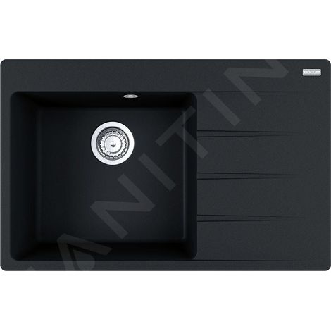 Franke Centro - Évier en Fragranite CNG 611-78 TL/2, 78x50 cm, onyx 114.0637.517 (1/5)