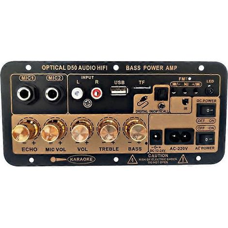 Carte d'amplificateur de puissance pour subwoofer D50 35W, prise UE (1/5)