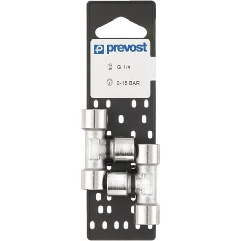 TE Egal sur Plaque Femelle BSPP G 1/4 lot de 2 Prevost