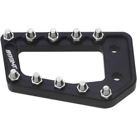 Extensor de pedal de freno trasero para motocicleta, placa de extensión para estribera 800MT, color plata. (1/5)