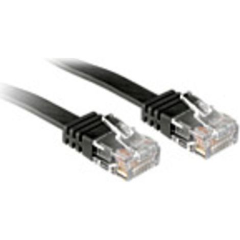 LINDY 47521 RJ45 Netzwerkkabel, Patchkabel CAT 6 U/UTP 1.00 m Schwarz 1 St.