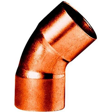 Racord conex 9606 cobre 45 grados 7 8 pulgadas