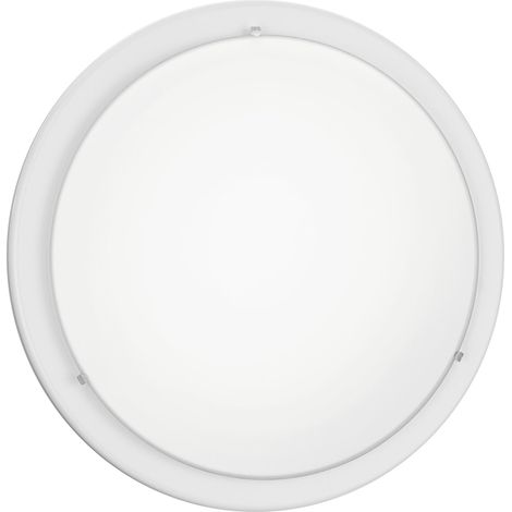 plafonnier LED, applique murale, lampe plafond en métal blanc