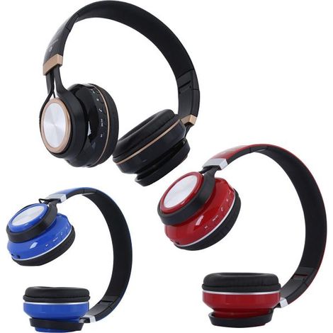 cuffie Wireless Bluetooth pieghevoli Stereo Auricolare Vivavoce microfono