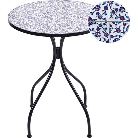 Bistro Table CAMPRENA 60 cm 60 cm Metal Black